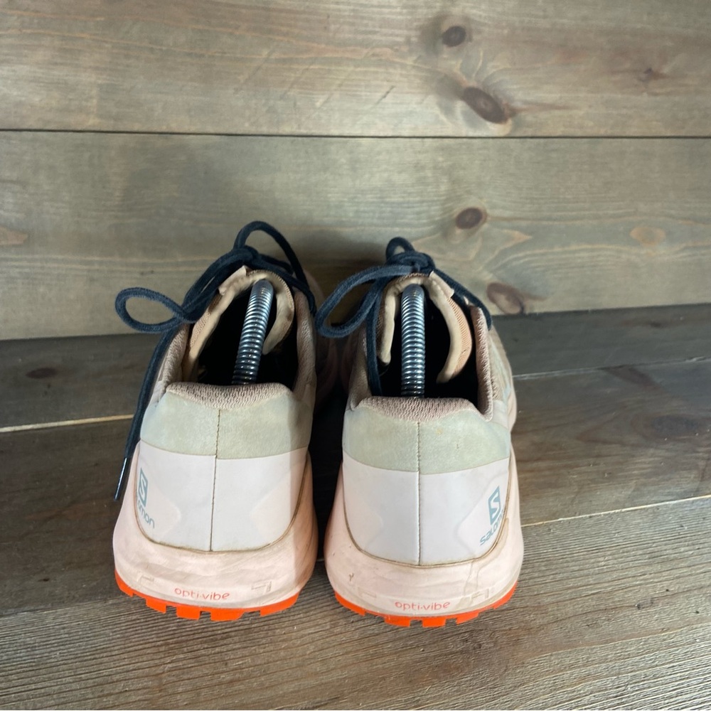 salomon sense ride 4 womens size 9.5 shoes orange athletic trail running sneaker - Picture 4 of 8